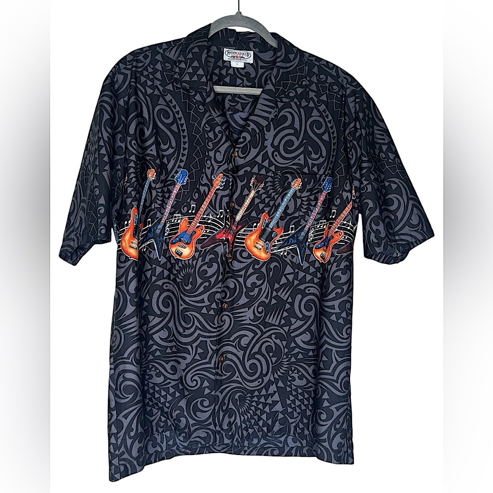 Pacific Legend Hawaiian Shirt Guitars Comfortable Party Beach Vacation Dad